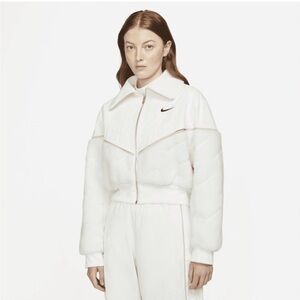 NWT Women’s Large Nike Crop Mixed Media Jacket
